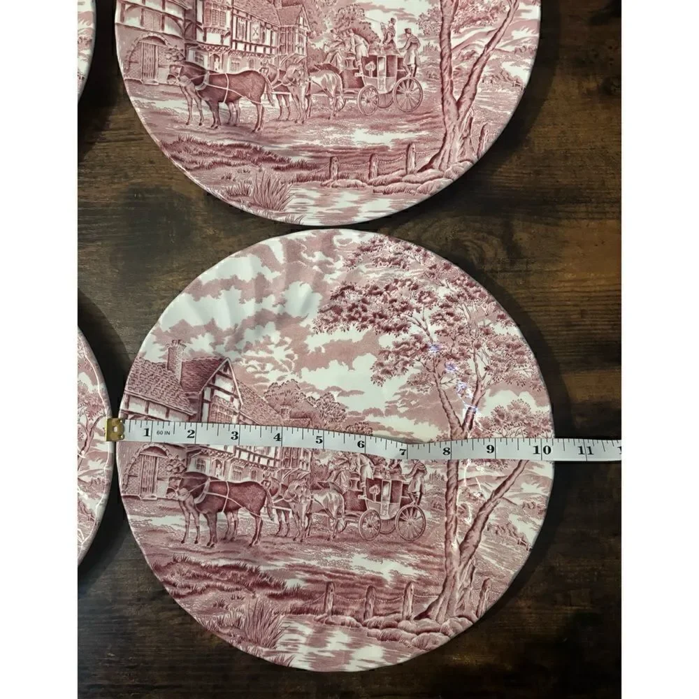 Vintage Royal Wessex Stage Coach Serving Dinner Plate Made In England/ New